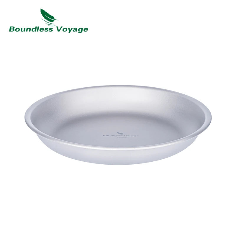 Boundless Voyage Titanium Outdoor Camping Food Serving Dinnerware
