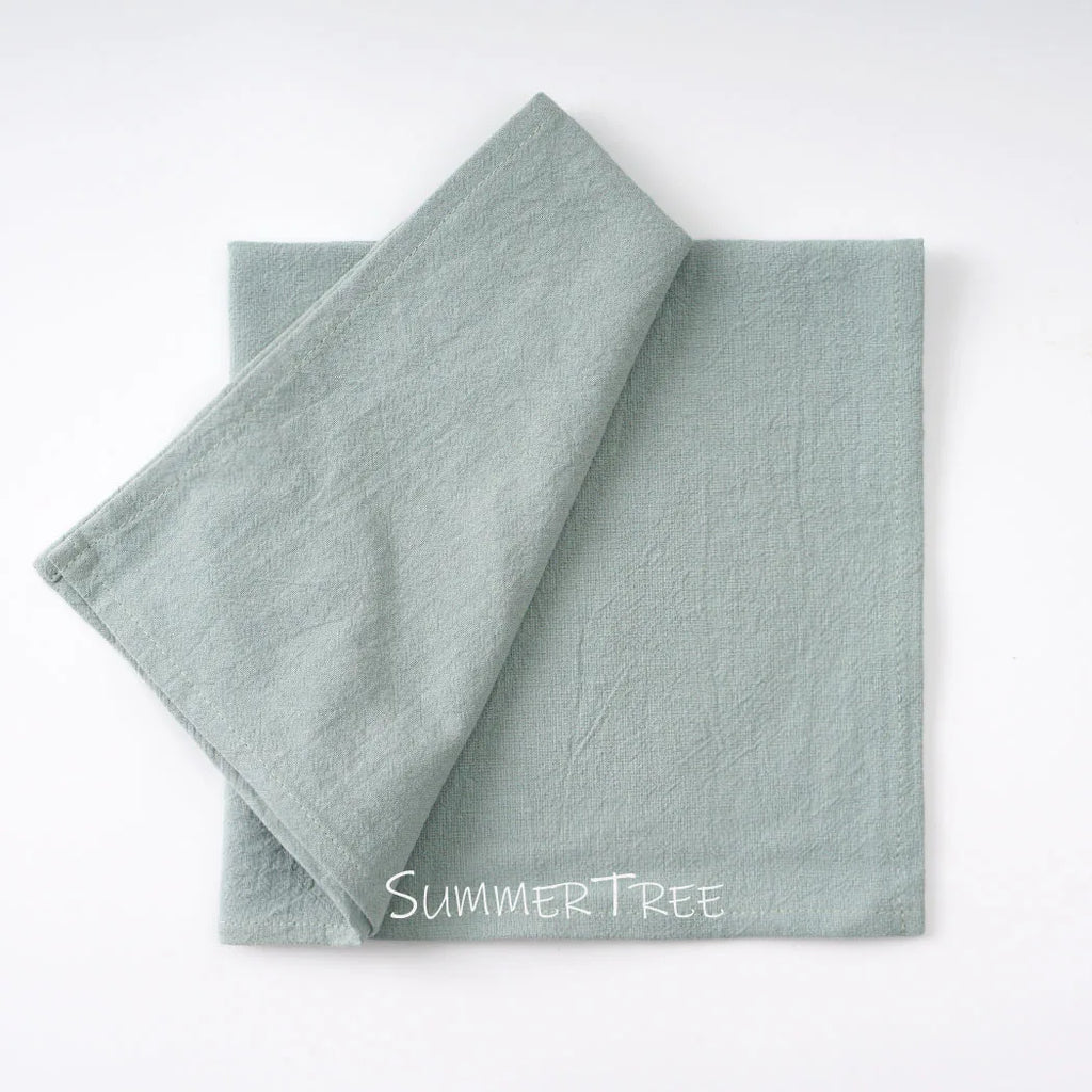 24 Pack 40cm X 40cm Cloth Napkins Washable Reusable Bulk Plain Cotton Napkin for Home Wedding Party Dining Table Decorations