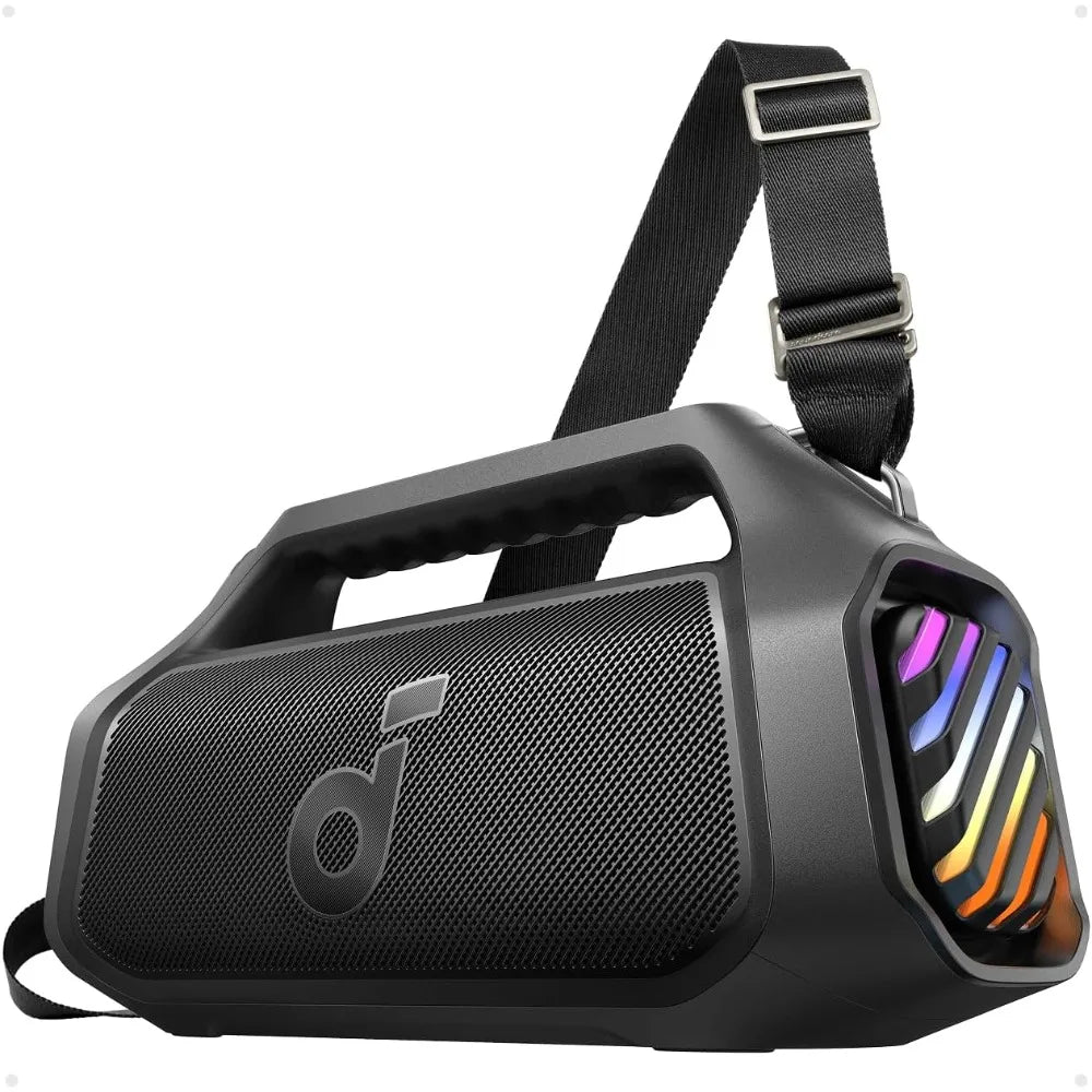 140W Portable Bluetooth Speaker with RGB Lights, 20H Playtime, Fast Charge Power Bank