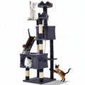 72" Cat Tree for Large Cats, Multi-Level Cat Tower with 6 Sisal Scratching Posts,