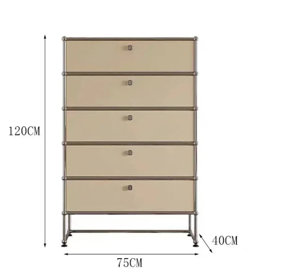 Customizable Modern Module Living Room Cabinet, Combination Sideboard Chest of Drawers