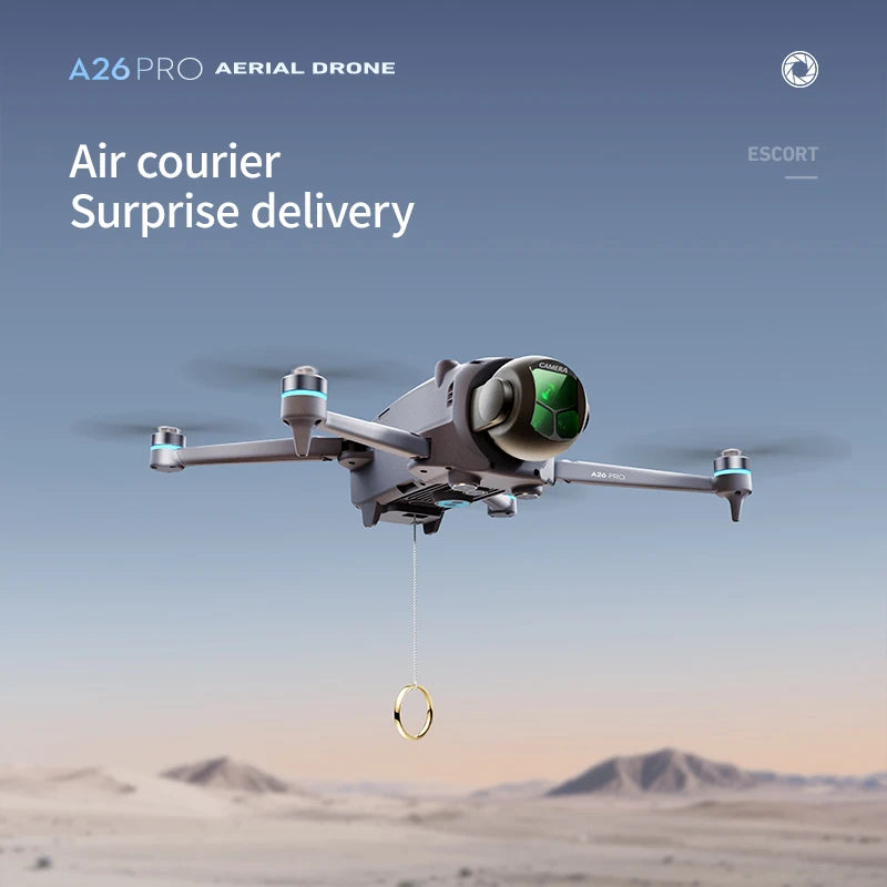 Original A26 Pro GPS Drone 4K HD Excellent Imaging Flagship Triple Camera FPV Brushless Obstacle Avoidance Foldable Quadcopter