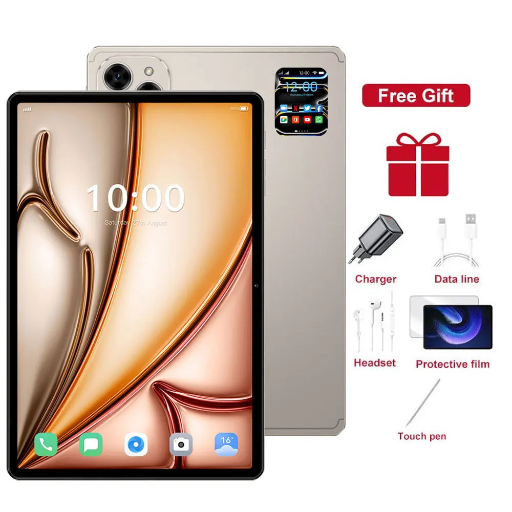 2026 New Pad 7s Pro Original Android 22GB+2TB 10.1inch Tablet Global Version 5G Dual SIM Card Tablets PC WIFI Tab For kids Gifts