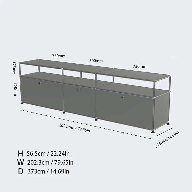 TV Stand Storage Cabinets, Corner Cabinet, Metal Storage Display Cabinet