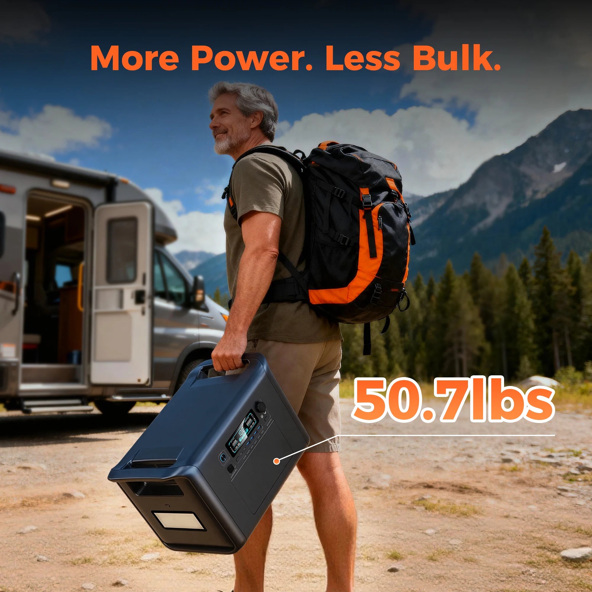 Camping Portable Power Station Solar Generator 1000W 2000W Lifepo4 Battery 220V AC Outlets Power Flexible Solar Panel Equipment