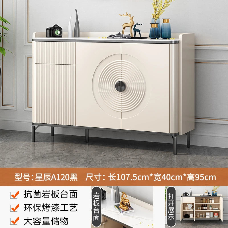 Large European Luxury Living Room Cabinets With Metal Legs, Nordic Modern Szafka Vintage Furniture