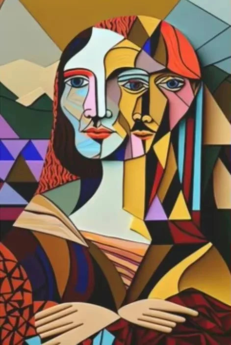 Abstract Wall Art, Cubist HD Canvas Poster Prints