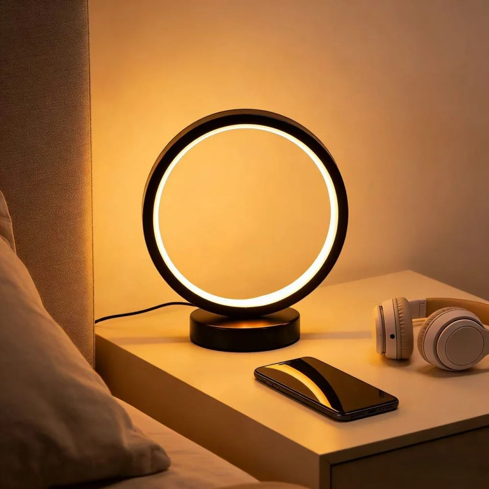 Nordic Style LED Circular Table Lamp