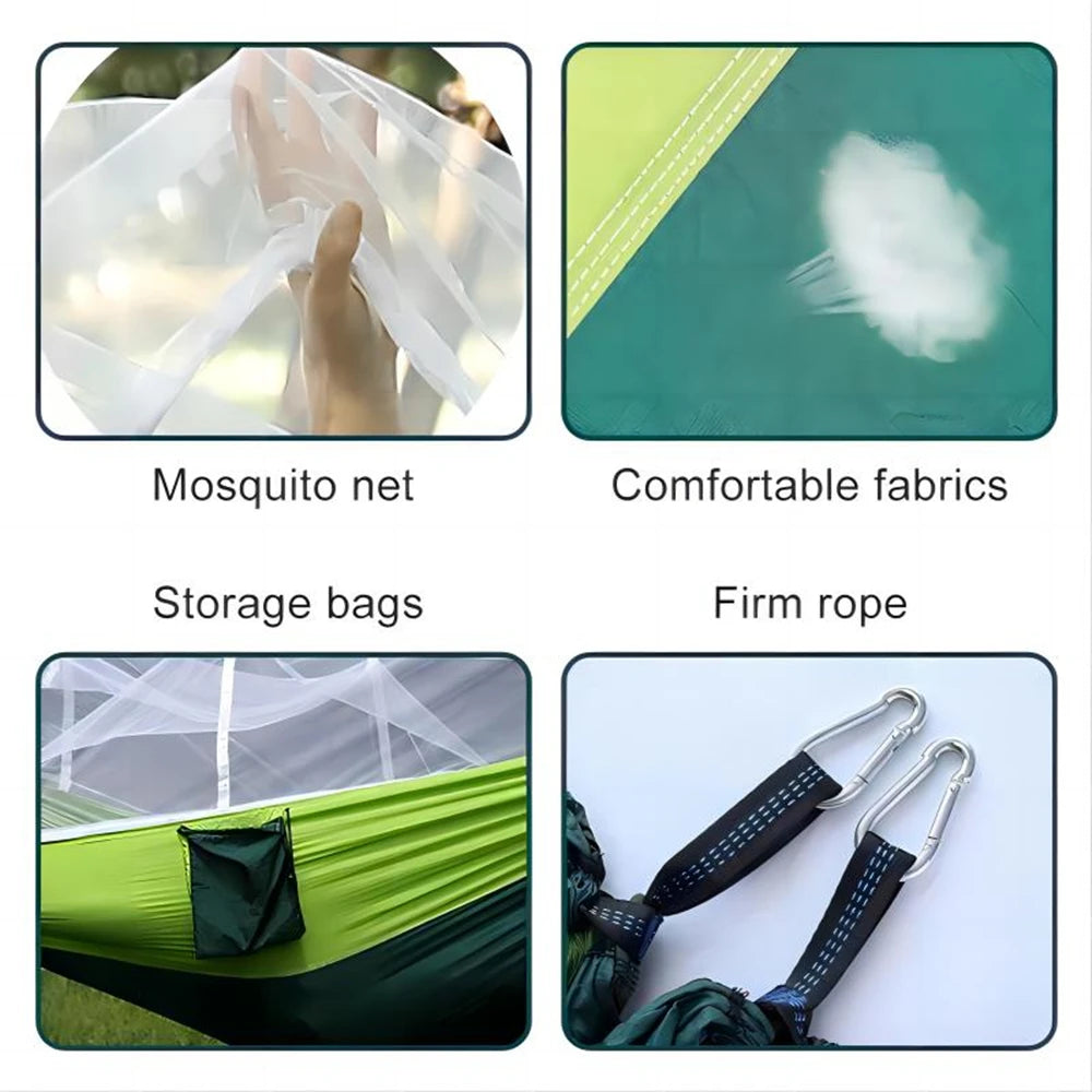Portable Outdoor Double Mosquito Net Hammocks