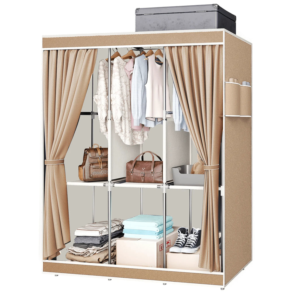 1pc Large Capacity Portable Wardrobe Closet,