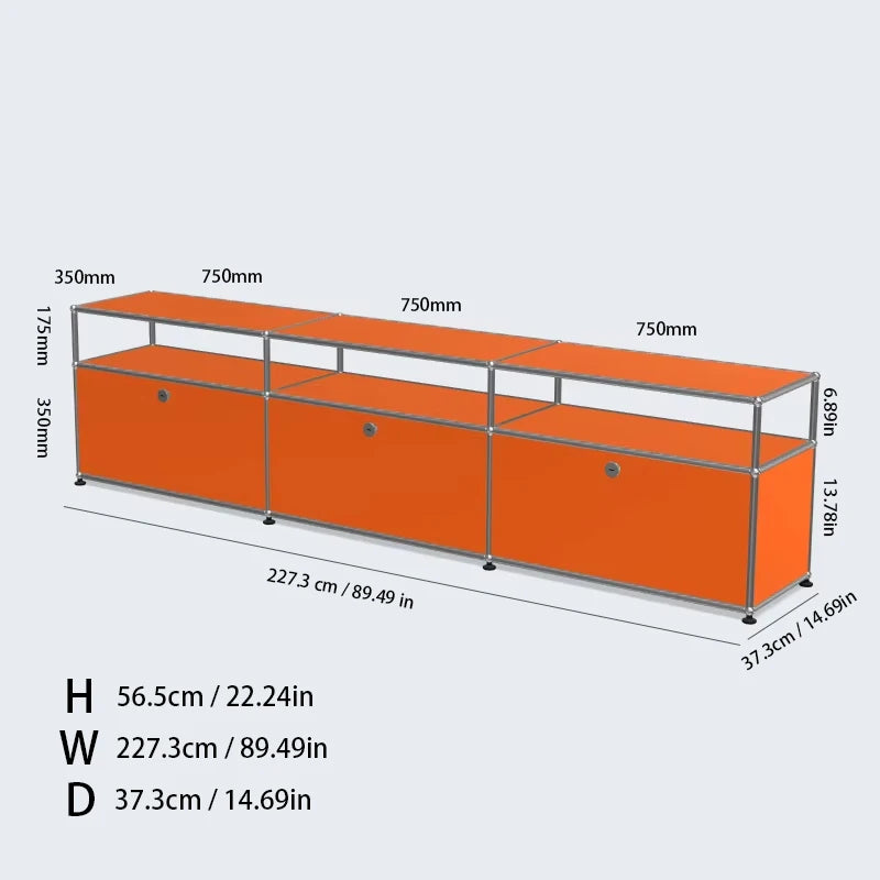 TV Stand Storage Cabinets, Corner Cabinet, Metal Storage Display Cabinet
