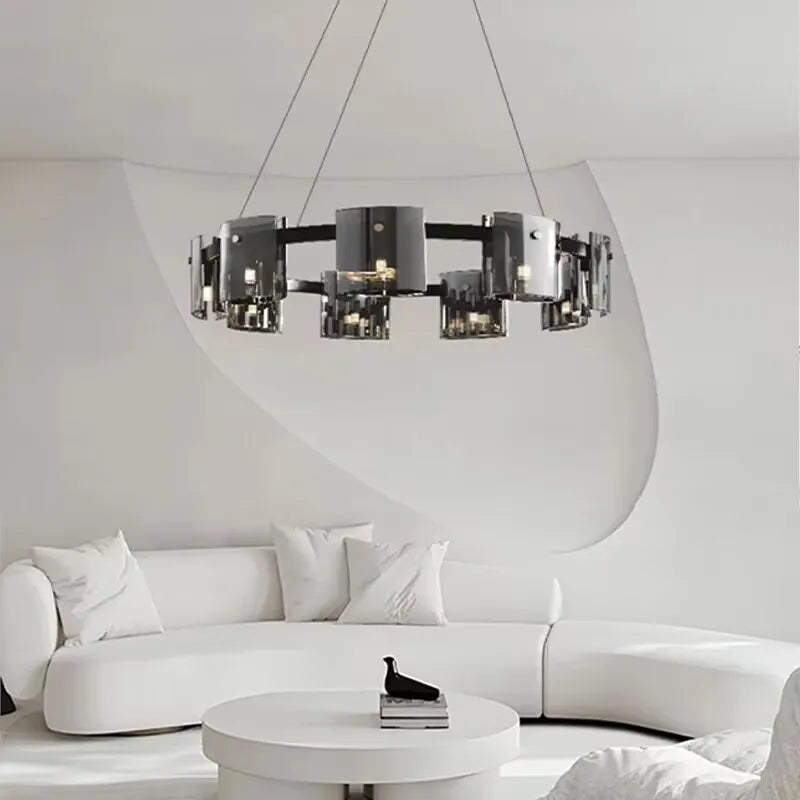 Modern Artistic Square Glass Pendant LED Lights