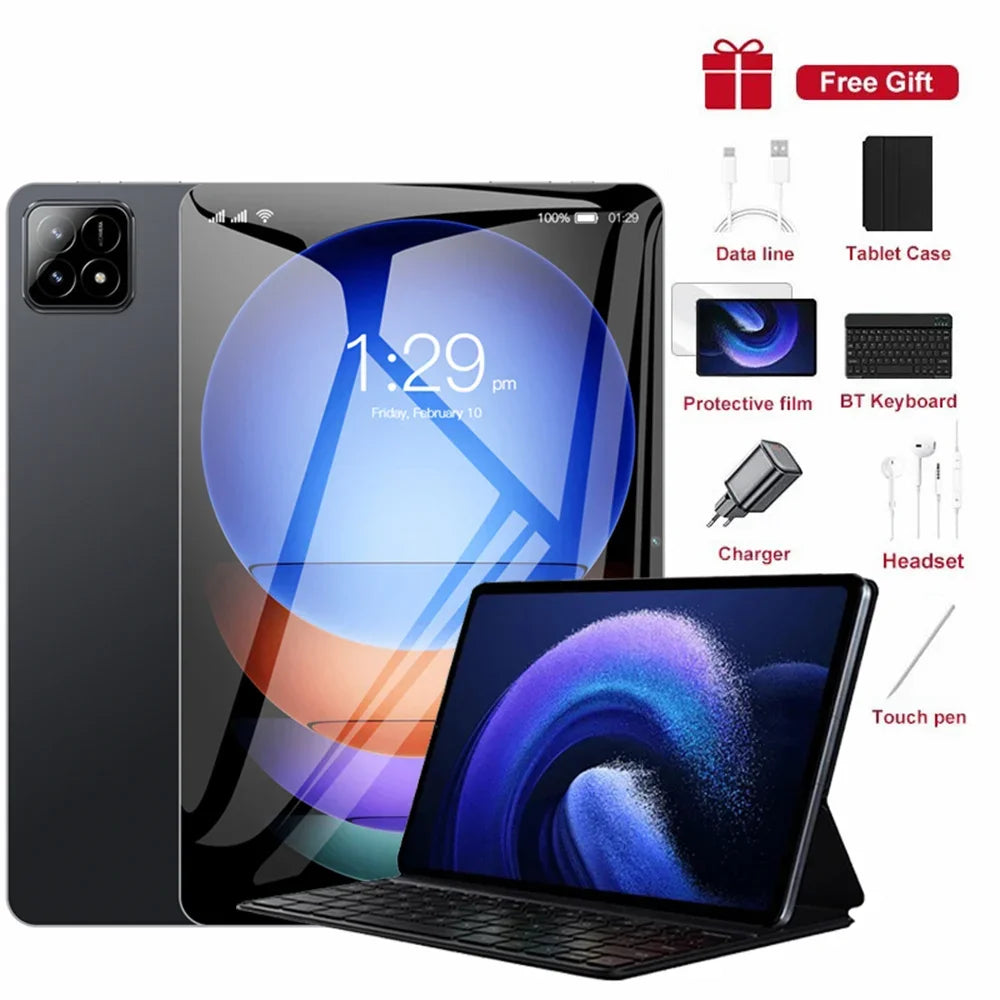 Pad 7S Pro Ultra-clear Original Dual SlM Tab Global Version Tablets 4000mAh Tablet 4GB+32GB Android Tablet PC With keyboard
