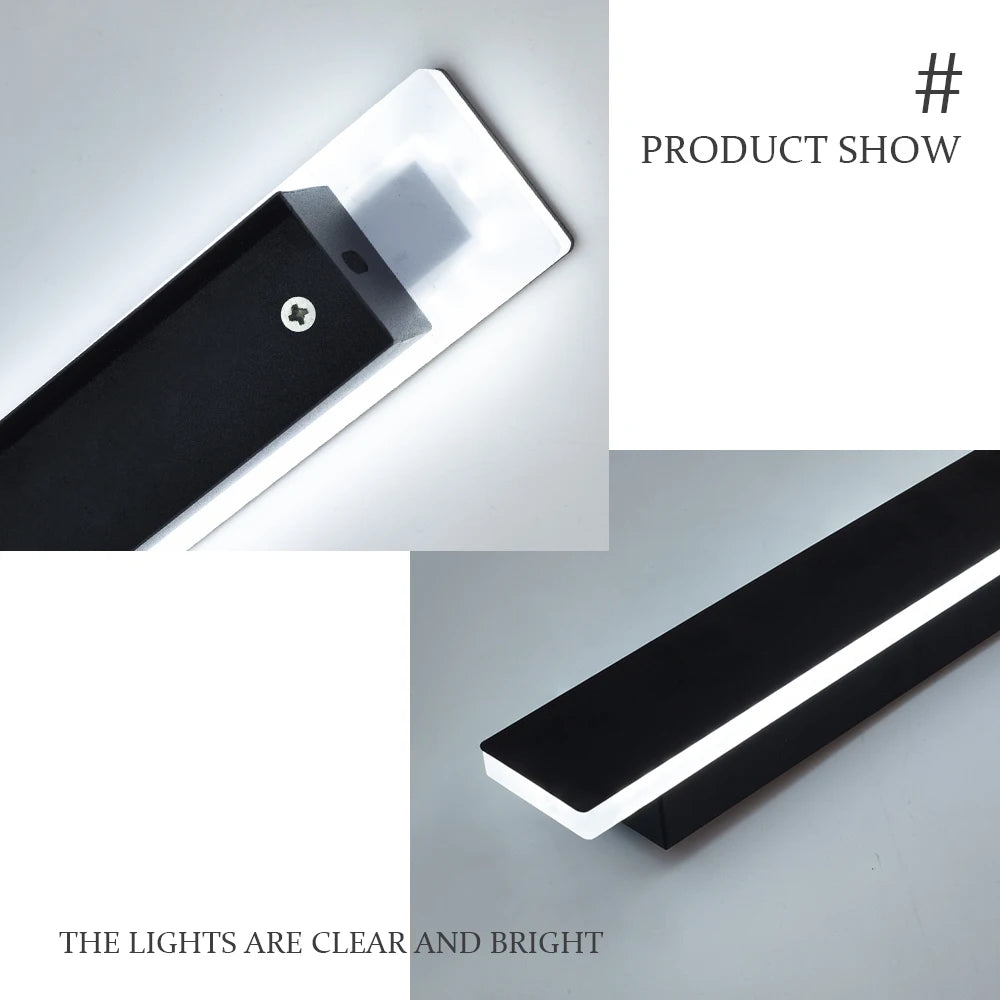 Waterproof IP65 LED Long Wall Sconce Lamp 220V 110V