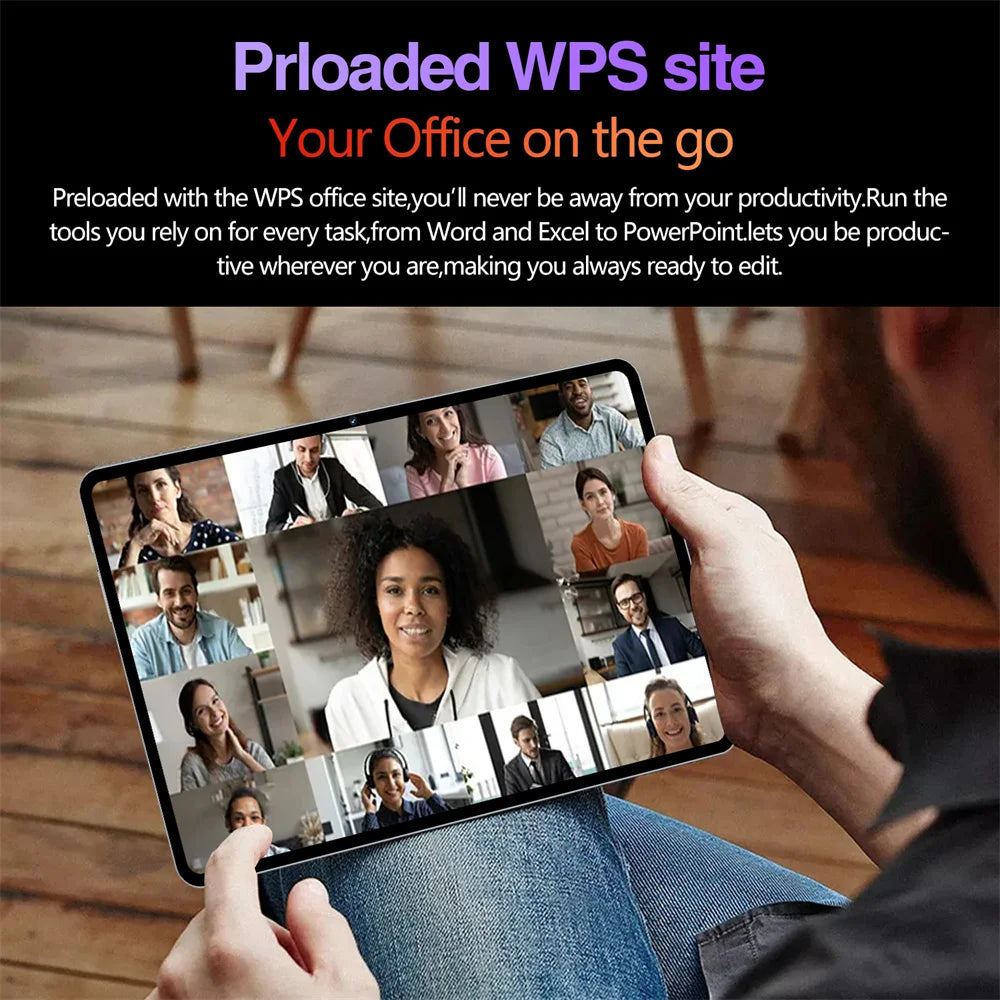 Original Pad 7s Pro Tablet 11'' Android 14 Tab 5G Dual SIM 22GB+2TB 20000mAh WIFI HD Screen Children's Tablets Kids Tablet PC