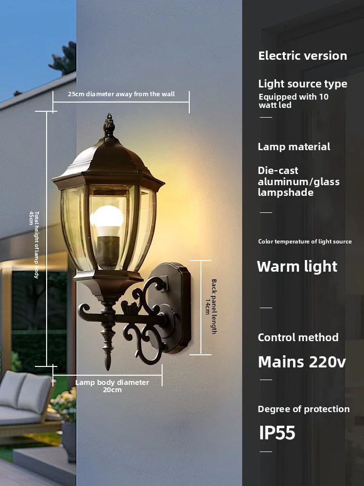 Outdoor Waterproof Solar Energy Exterior Wall Lamp