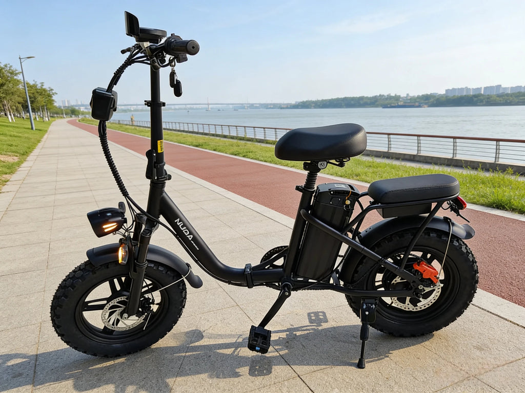 16-inch foldable leisure E-Bike, 48V30AH large capacity battery, built-in 800W high-speed motor