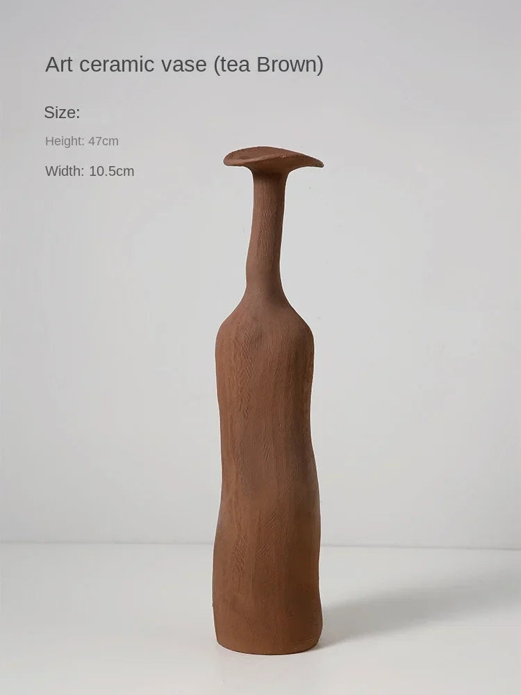 Nordic Style Small Vase, Ceramic High-End Ornament