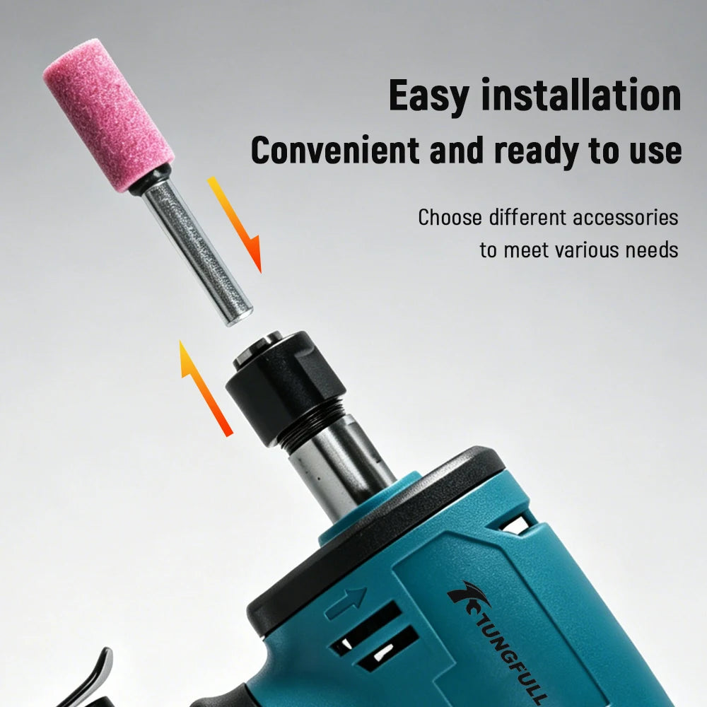 TUNGFULL Brushless Cordless Rotary Tool with Charger, 3/4-Speed Mini Electric Grinder