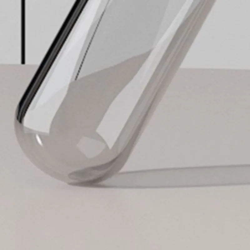 Nordic Modern Artistic Simple Glass Tubular Vases with Leather Bracket