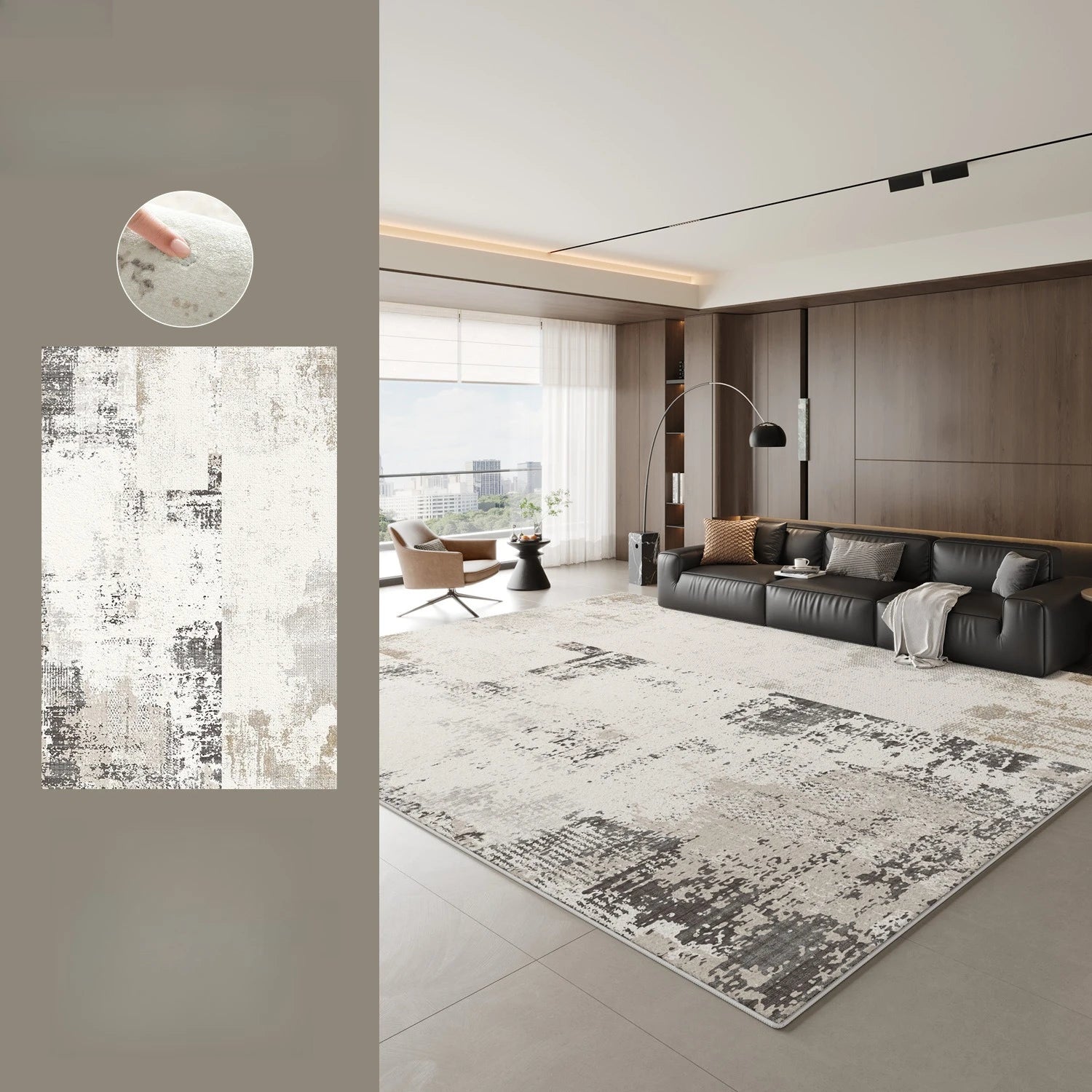 Modern Style Bedroom Decor Large Carpet Light Luxury Carpets for Living Room Fluffy Soft Lounge Floor Mat Thick Plush Study Rug