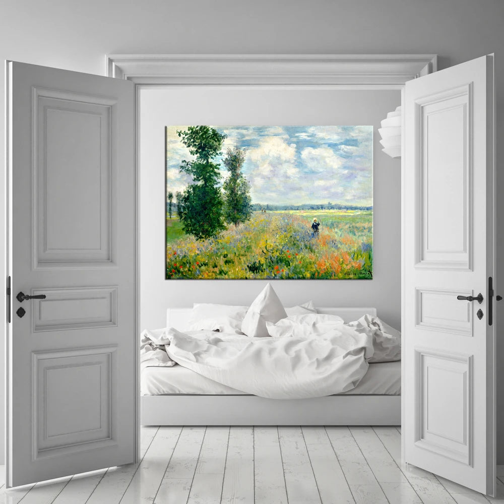 100% Handmade Impressionism Landscape Oil Painting on Linen Canvas