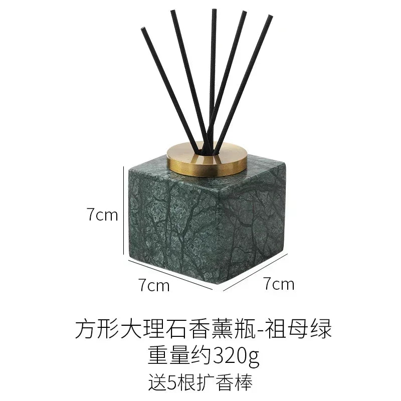 European style simple natural marble aromatherapy bottle
