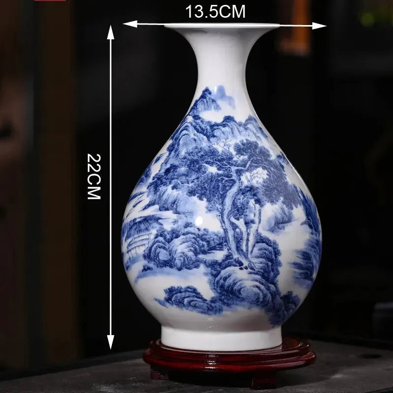 Bone China Flower Vase, Home Decor, Chinese Tradition Vases for Flowers, Ceramic Vase Decoration Home, Living Room