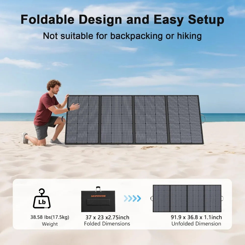 Best Selling 400W Portable Solar Panel IP67 Waterproof Foldable Solar Charger
