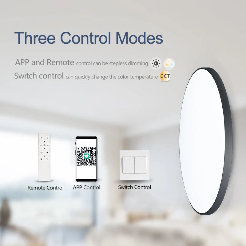 MARPOU Smart Large Led Dimmable Ceiling Light with Remote