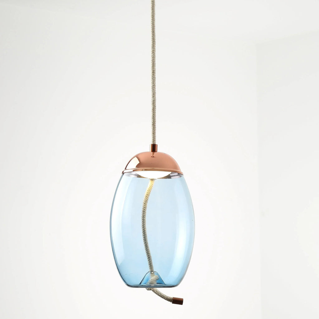 Nordic Style Designer Postmodern Luxury Glass Single Head Pendant Lamp, Creative Art Bar Dining Lighting Fixture