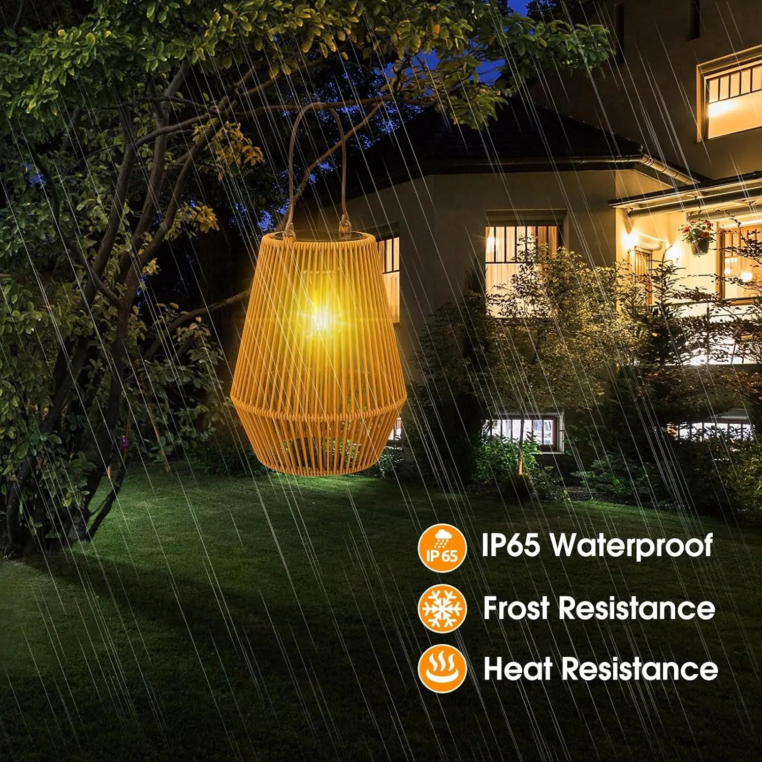 1PCS/2PCS solar lights,outdoor hand woven solar tungsten filament lanterns,suitable for garden,courtyard,villa landscape lamps