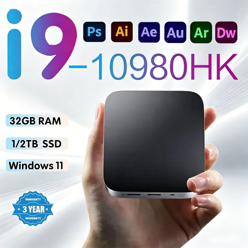 Windows 11 Pro Mini Pc Intel i9 10980HK Mini PC Computer, Mini PC Desktop