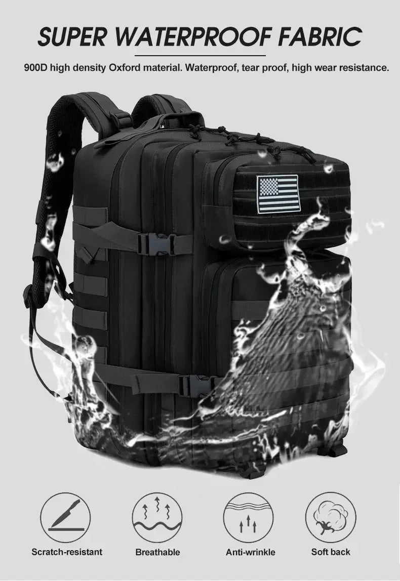 60L Army Military Tactical Backpack