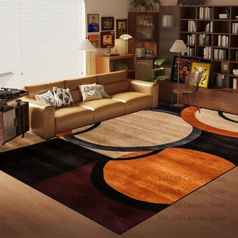 Nordic Multi Color Living Room Carpet Modern Geometry Sofa Coffee Table Rug Home Decor Bedroom Bedside Soft Floor Mats Non-slip