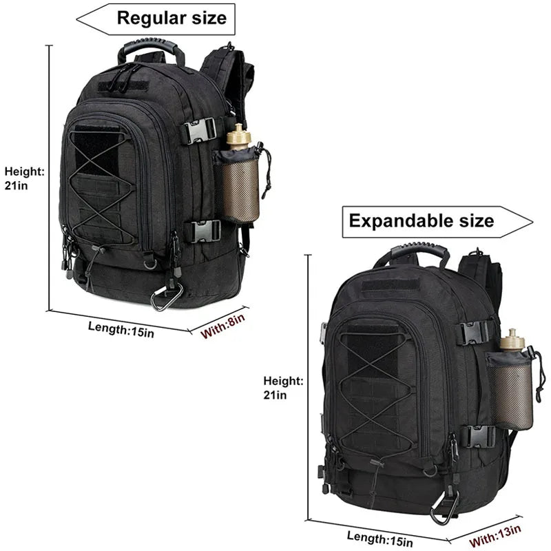 60L Military Tactical Backpack, Army Molle Assault Rucksack