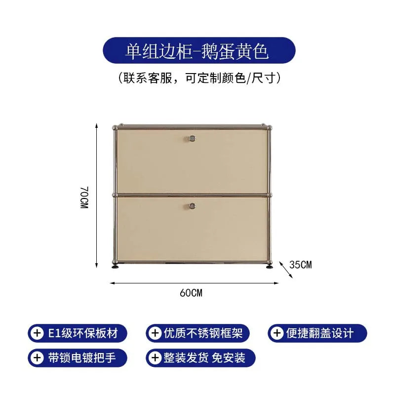 Customizable Modern Module Living Room Cabinet, Combination Sideboard Chest of Drawers