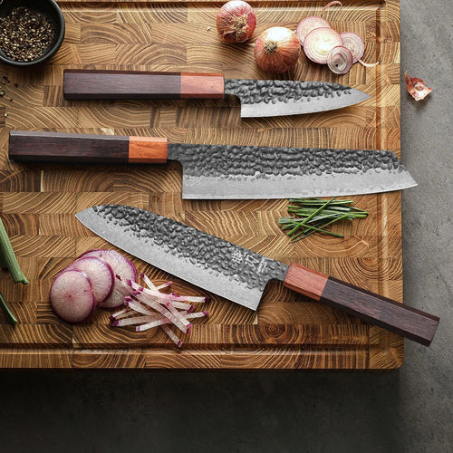1PC-3PCS Professional Kitchen Knives Set Japanese Handmade 67 Layer Damascus Steel Kiritsuke Chef Knife Santoku Paring Knife
