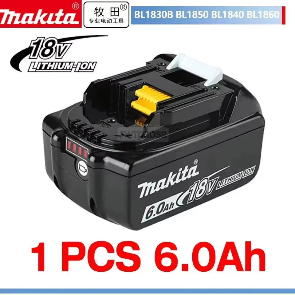 2026 Makita BL1860 BL1850B BL1850 BL1840 BL1830 Screwdriver Battery  Charger 18v Replacement Power Tool Batteries.