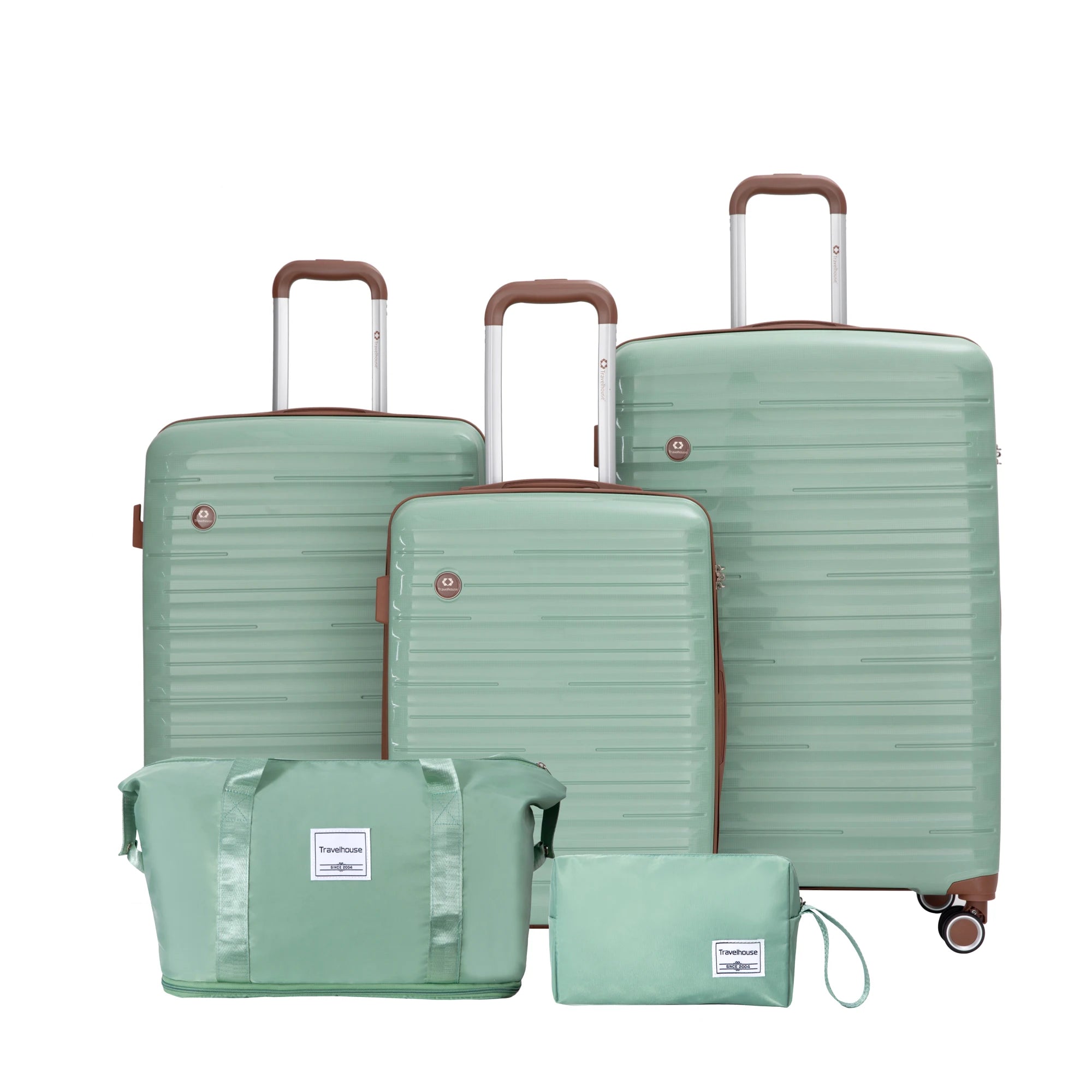 Luggage Sets 5 Piece, Suitcases with Double Spinner Wheels and TSA Lock, Hardcase 3 Set Luggage with Travel Duffle Bag