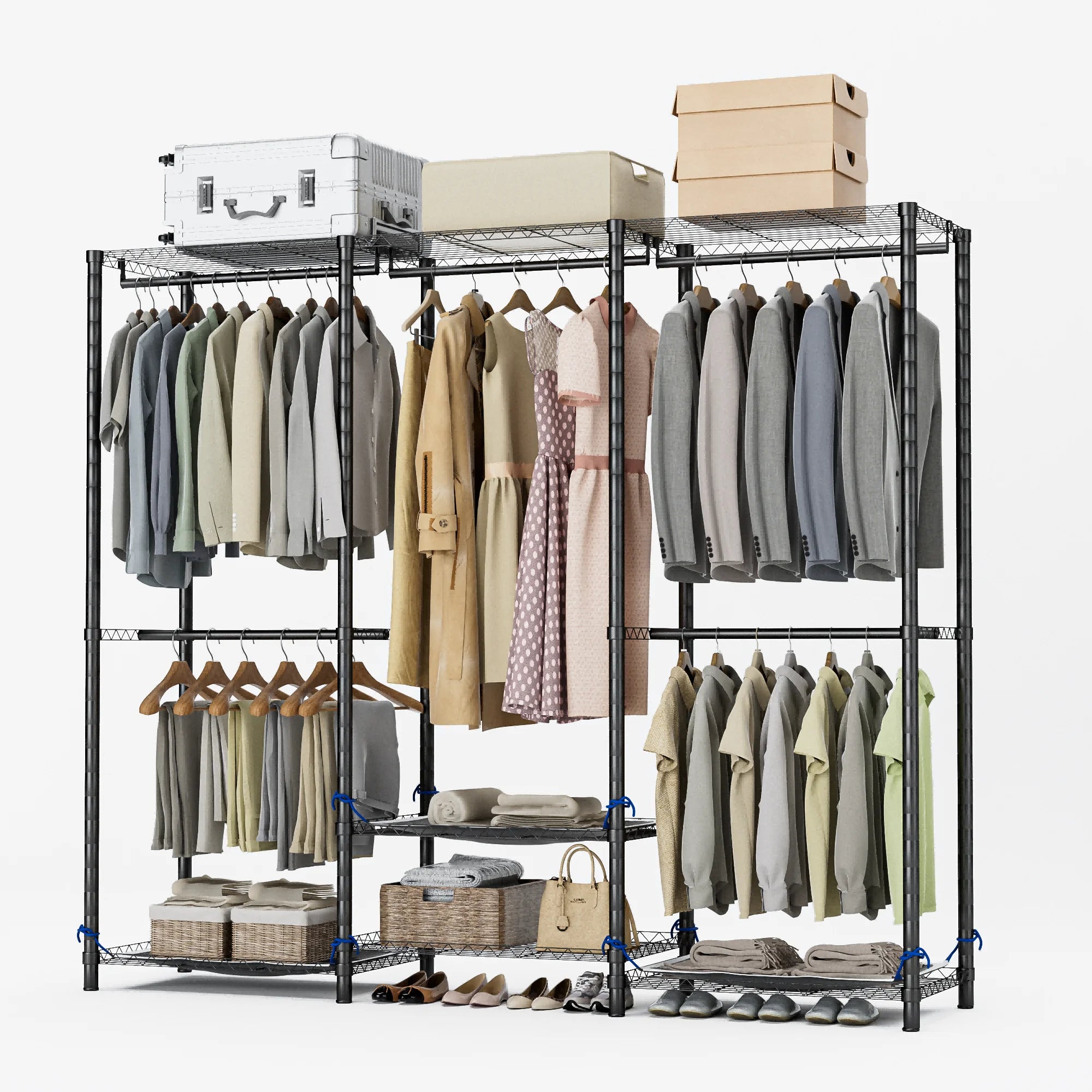 Freestanding Portable Heavy Duty Clothes Rack