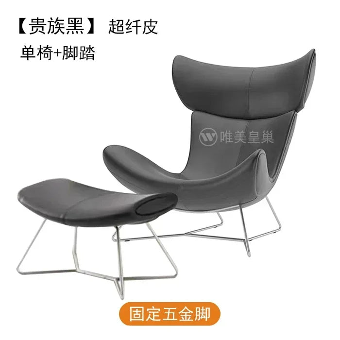 Comfortable Ergonomic Modern Leather Nordic Sofa Chairs