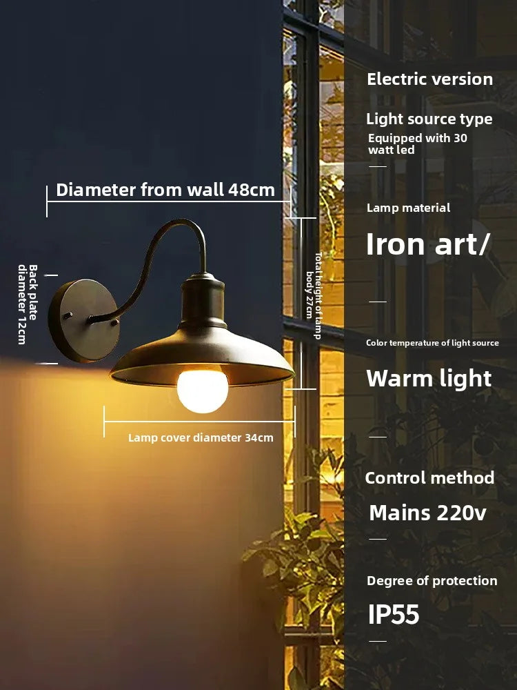 Outdoor Waterproof Solar Energy Exterior Wall Lamp