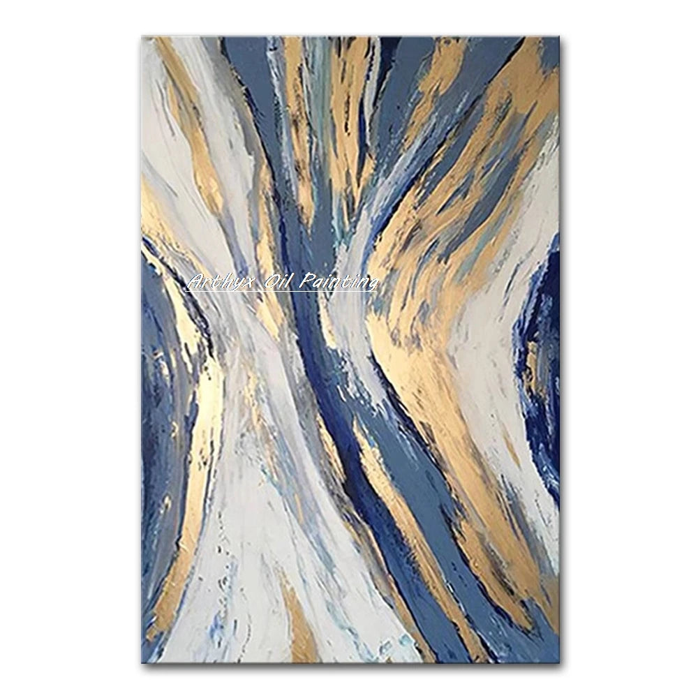 Arthyx,Hand Painted Copy Jackson Pollock Style Oil Painting on Canvas