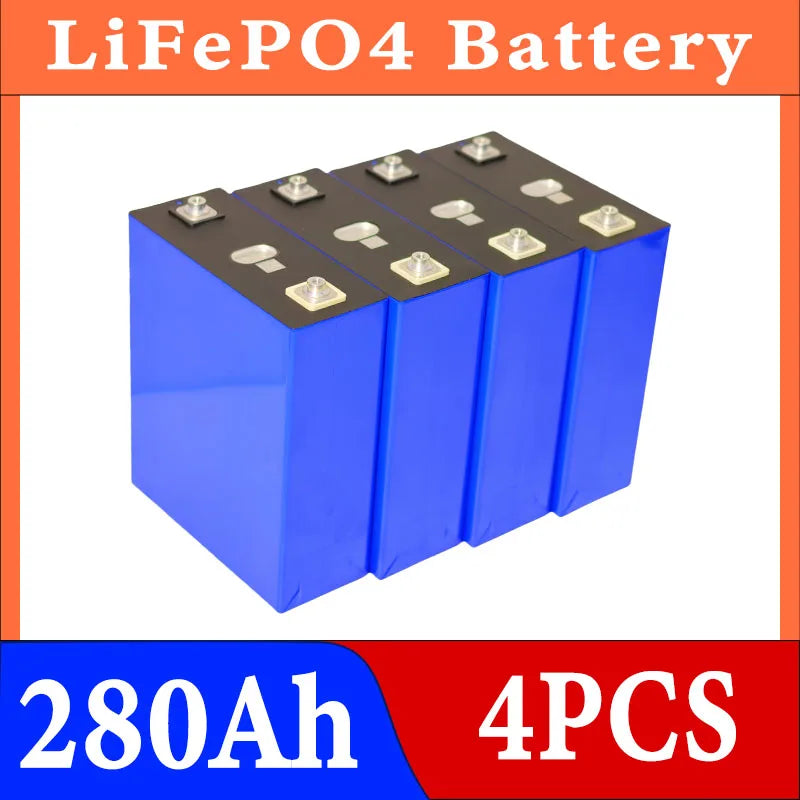 Lifepo4 Battery 3.2V 360AH 340AH 320AH 280AH 100AH for DIY Car Marine Solar Energy Storage 12V 24V 48V Grade A EU US Tax-Free