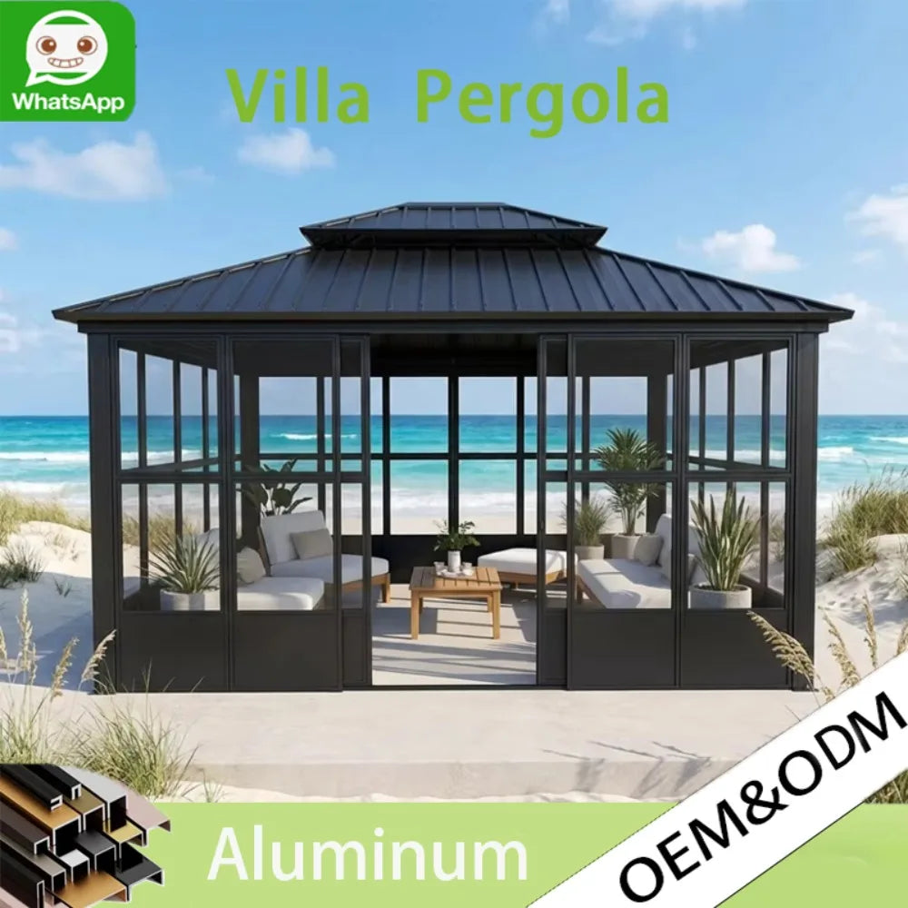 12x16 FT Heavy Duty Aluminum Patio Gazebo,
