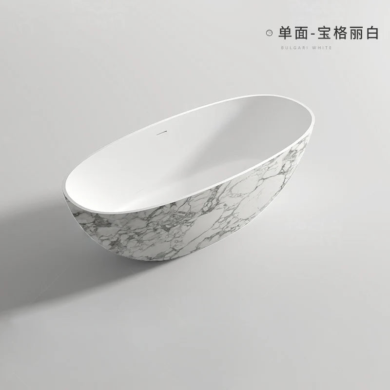 Any Size Custom Premium Marble Freestanding Bathtub One Piece Double Soaking Tub Luxury Home Hotel Villa Guesthouse Bathroom Tub