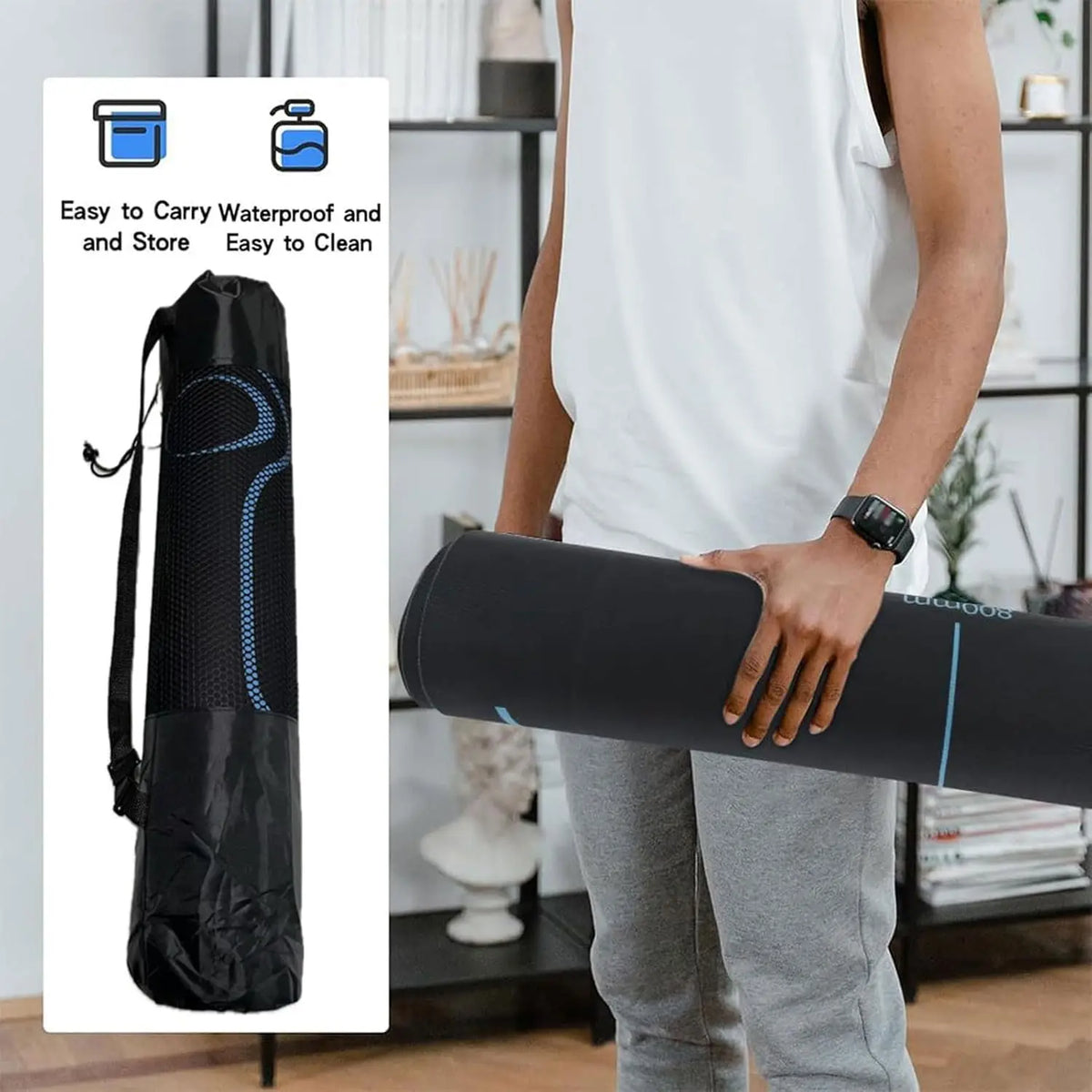 Yoga Mat For Abdominal Plate Ab Roller Wheel Workouts For Women Men