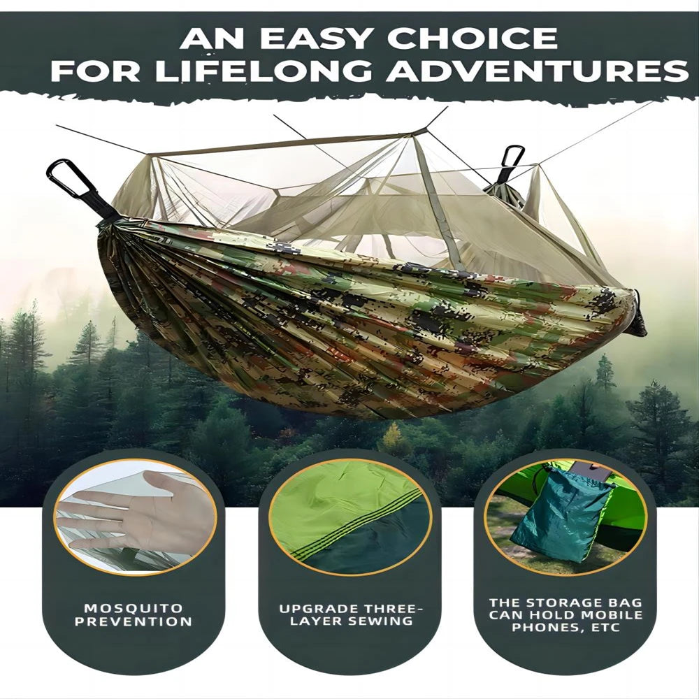Portable Outdoor Double Mosquito Net Hammocks