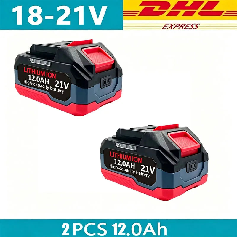 Rechargeable Li-Ion Batteries & Charger Suitable for Cordless Makita 18V/21V Power Tools